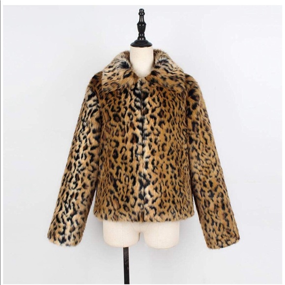 1 LEFT!๐ฅ$25!๐ฅSz 8-12 LEOPARD FAUX FUR JKT! - Picture 4 of 8